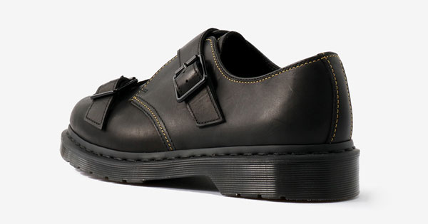 Dr. Martens 黒　ストラップシューズ ドクター・マーチンのあの人気デザイナーがコラボ！ | warp