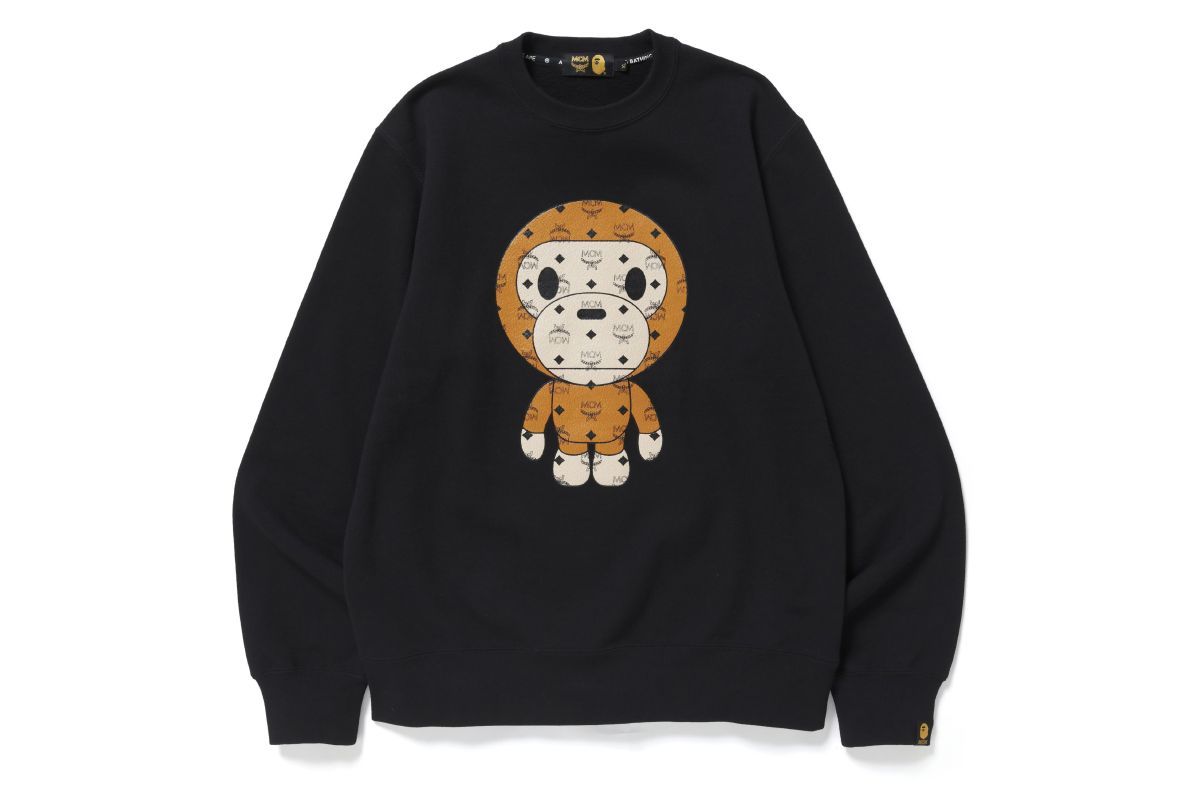 MCM X BAPE® BY BATHING TEE COLOR:BROWN S