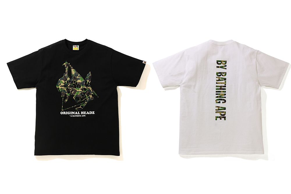 A BATHING APE UNKLE POINTMAN LOGO TEE